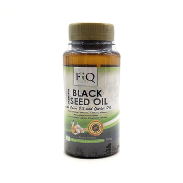 Fiq Herbs Premium Black Seed Oil With Olive Oil & Garlic Oil 60 Capsules